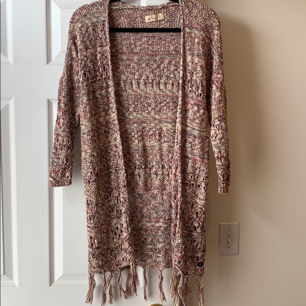 Quarter sleeve colorful cardigan